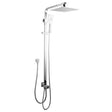 10" Square Shower Station Top Bottom Inlet - Chrome