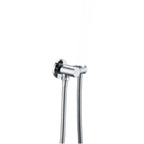 AQU Round Hand Held Shower Bracket Holder - Chrome