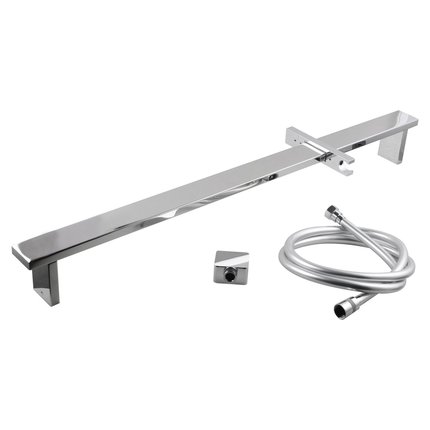 AQU Shower Rail Without Handheld Shower - Chrome
