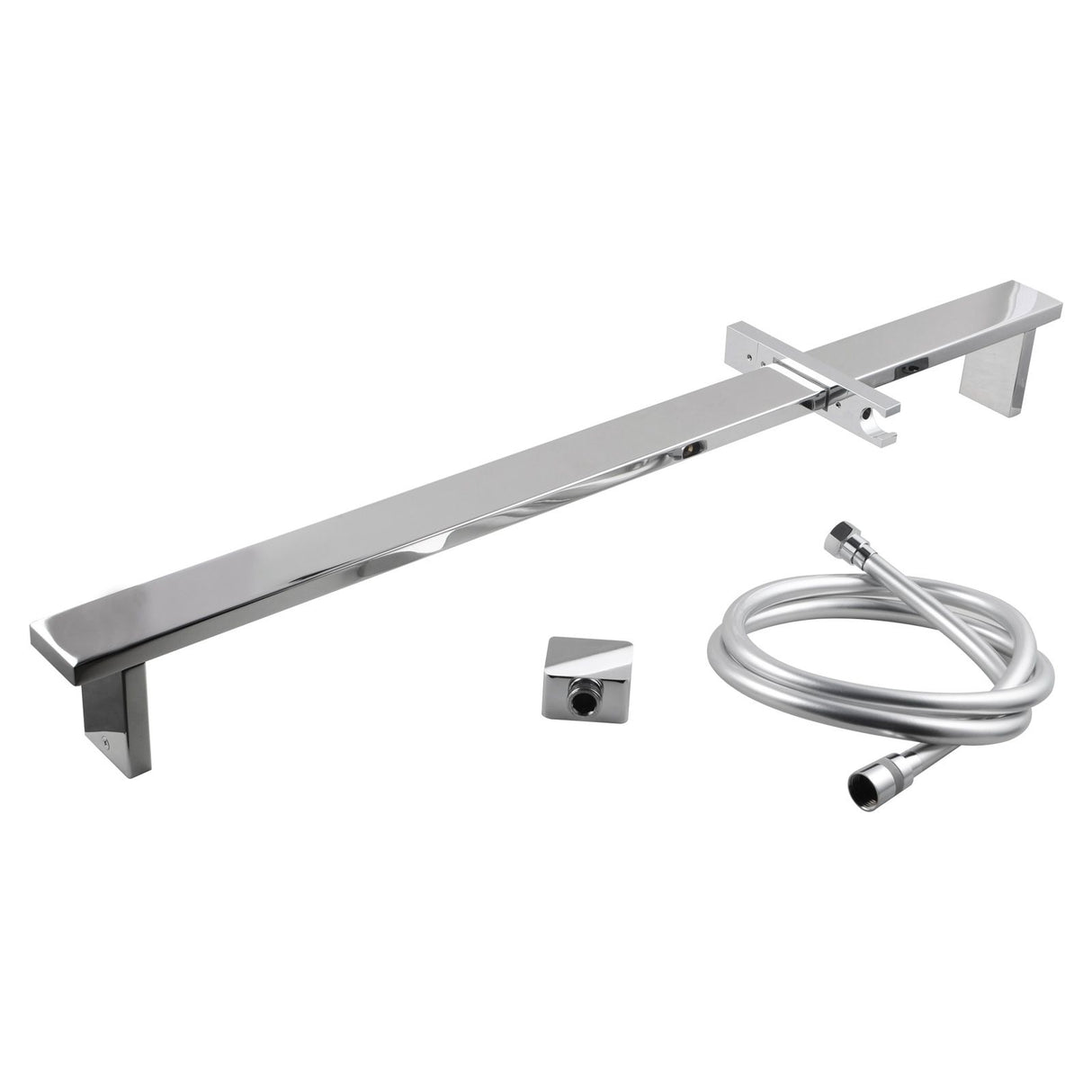 AQU Shower Rail Without Handheld Shower - Chrome