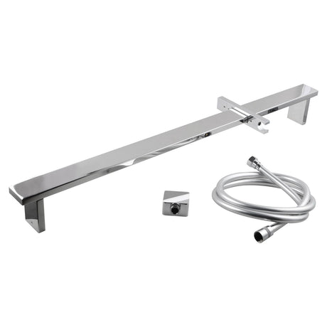 AQU Shower Rail Without Handheld Shower - Chrome