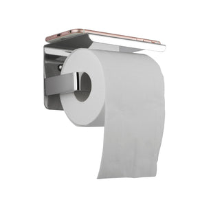 IVANO Toilet Paper Holder With Cover - Chrome
