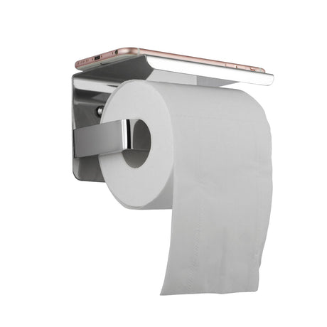 IVANO Toilet Paper Holder With Cover - Chrome