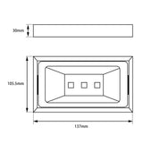 Norico Cavallo Soap Dish Holder Specification Drawing