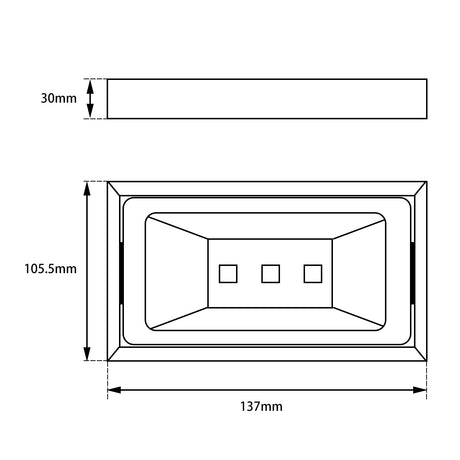 Norico Cavallo Soap Dish Holder Specification Drawing