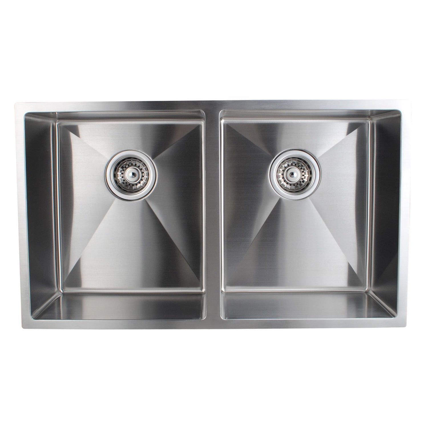 Double Bowl Handmade 304 Stainless Steel Sink 770x450mm