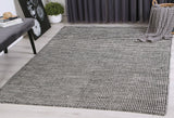 Nordic Charcoal Grey Reversible Wool Rug