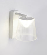 CHESTER: LED Wall White 1 Switch Clear PS Shade Wall Lights