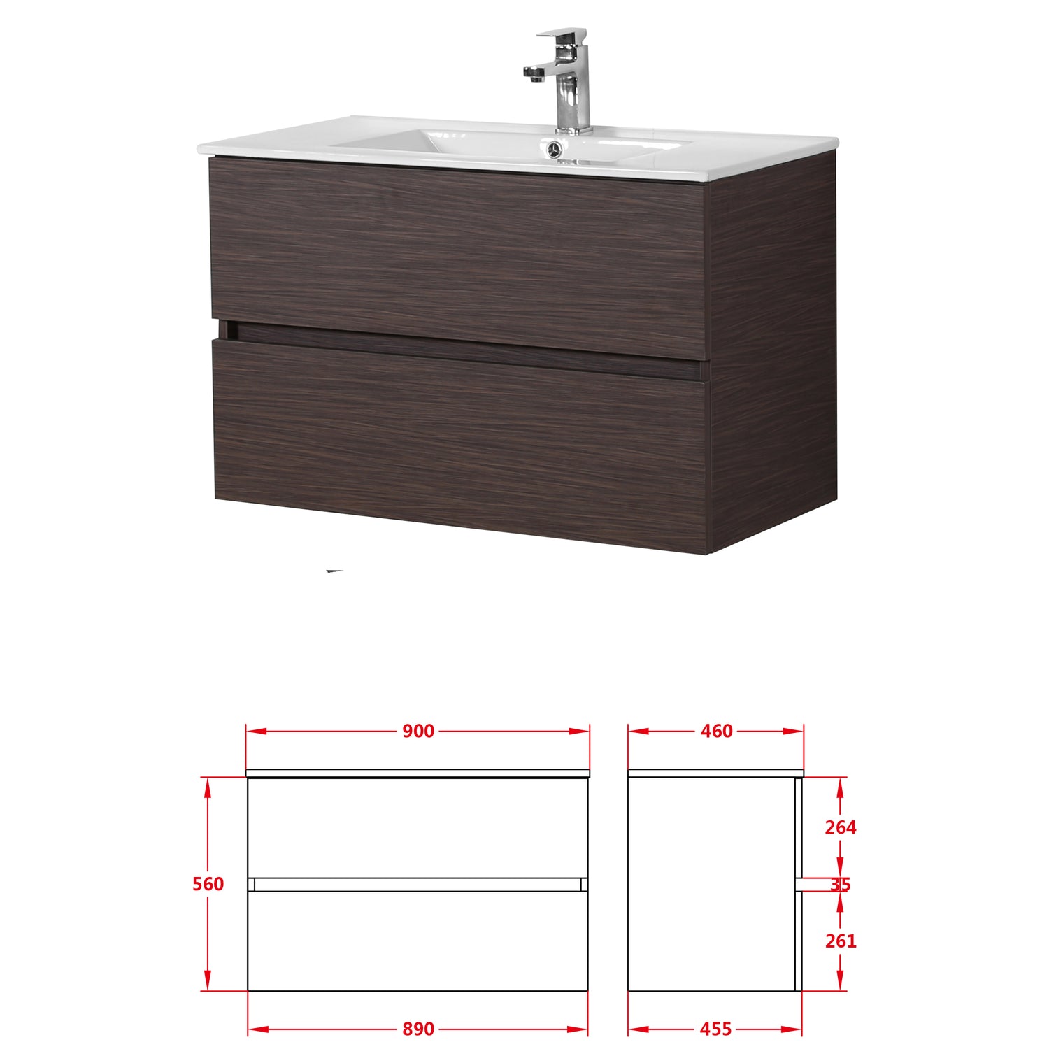 stella-pvc-colour-vanity-900mm