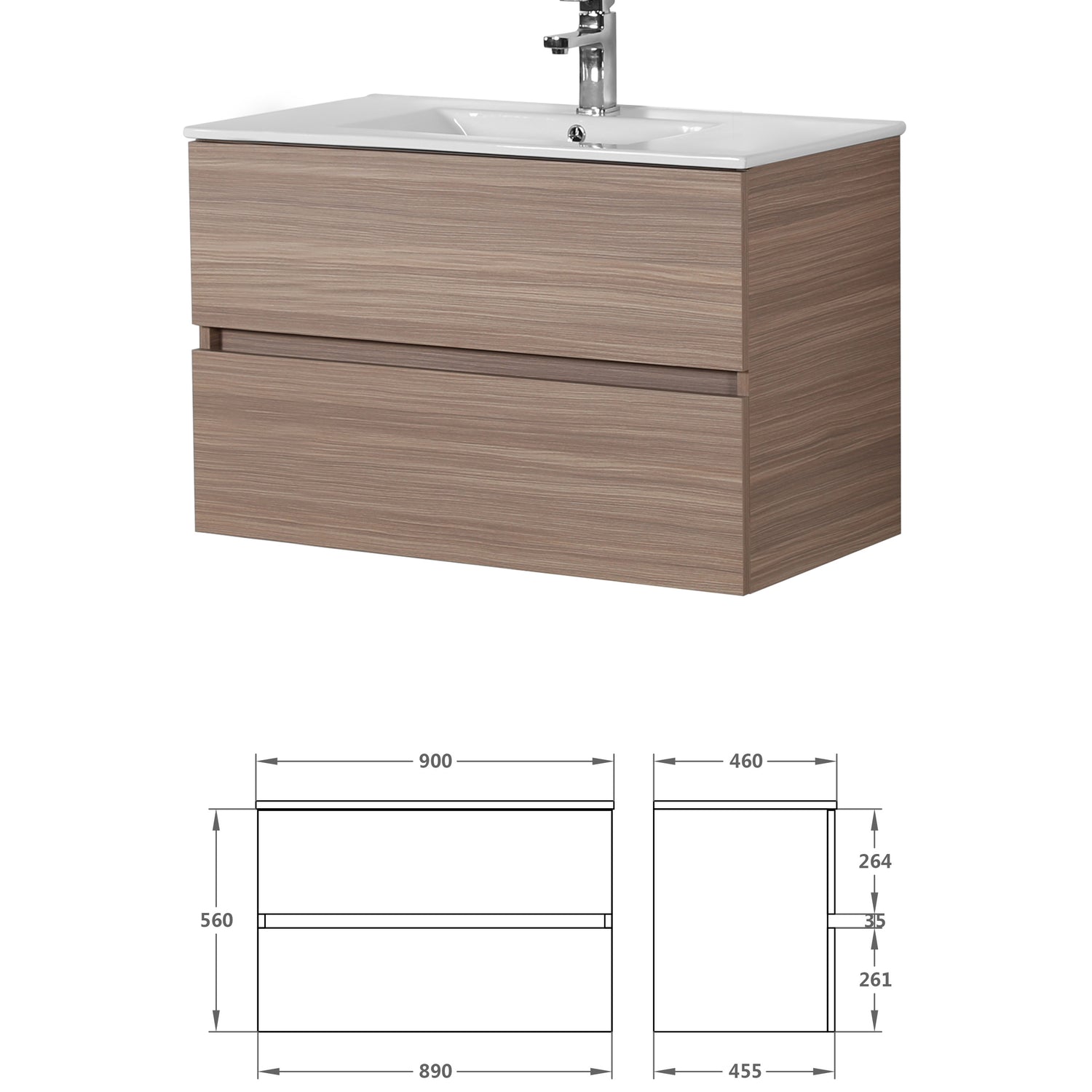 stella-pvc-colour-vanity-900mm