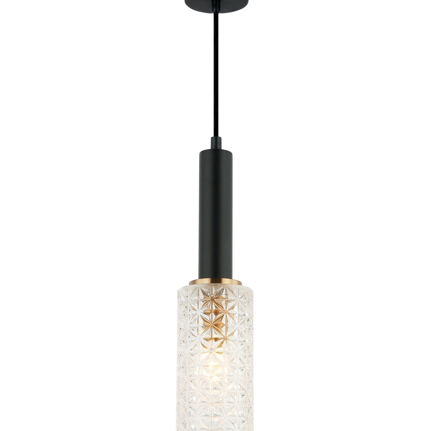 CLEO: Interior Oblong Cut Glass Pendant Light