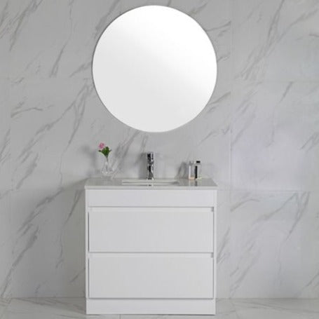 LEONA Freestanding Vanity Gloss White (All Sizes)