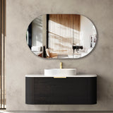 COOGEE Wall Hung Curve Vanity Black Oak