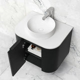 COOGEE Wall Hung Curve Vanity Black Oak