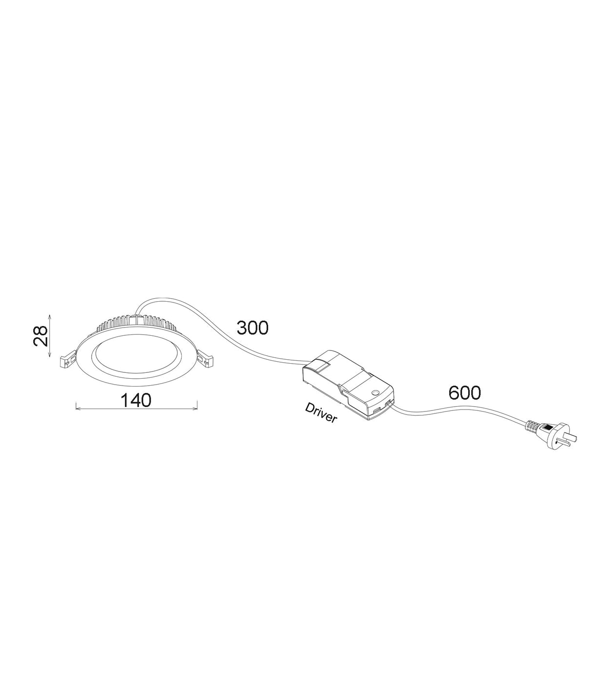 COSMOTRI: LED Tri-CCT Dimmable Fixed White Downlights IP20