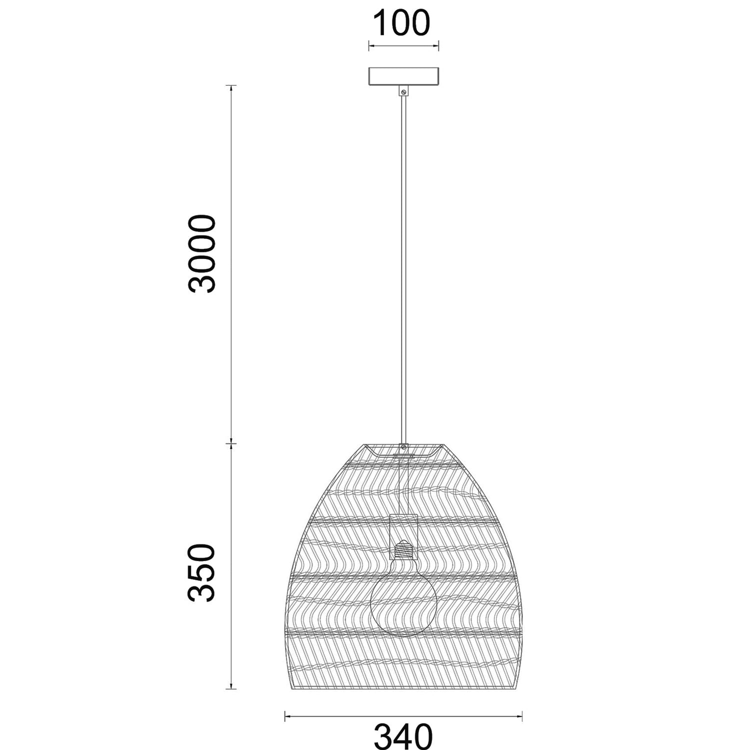 COUP: Bohemian Interior Rattan Matte Black Ellipse Pendant Light