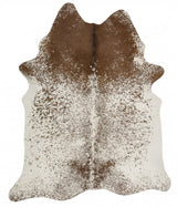 Natural Cow Hide Salt & Pepper Brown