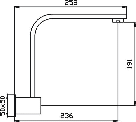 Tony Swivel Wall Outlet (Chrome)