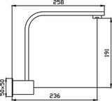 Tony Swivel Wall Outlet (Chrome)