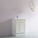 ACACIA SHAKER PVC Floor Vanity 600