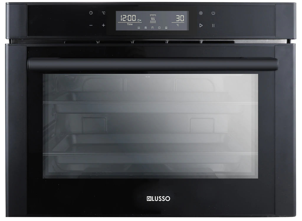 Freestanding Steam & Grill Oven - Silver/Black/Red Glass