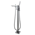 Floor Standing Mixer With Diverter Handheld Shower - Chrome