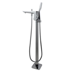 Floor Standing Mixer With Diverter Handheld Shower - Chrome