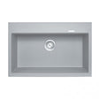 Concrete Grey Carysil Granite Single Bowl Kitchen Sink (780x510x220)