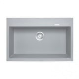 Concrete Grey Carysil Granite Single Bowl Kitchen Sink (780x510x220)