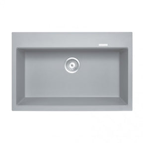 Concrete Grey Carysil Granite Single Bowl Kitchen Sink (780x510x220)
