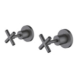 Cross Wall Top Assemblies (Brushed Gun Metal)