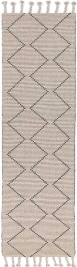 Goa Zig-Zag Wool Blend Ash Rug