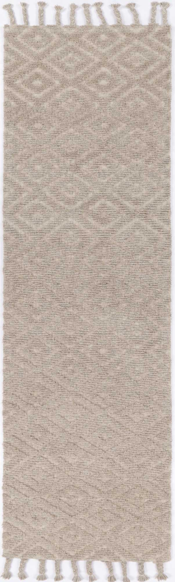Goa Plush Diamond Ash Rug