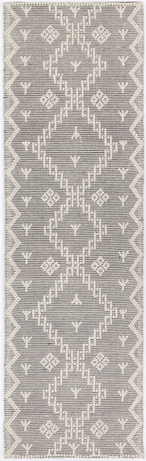 Goa Aztec Wool Blend Cream Rug (No Tassel)