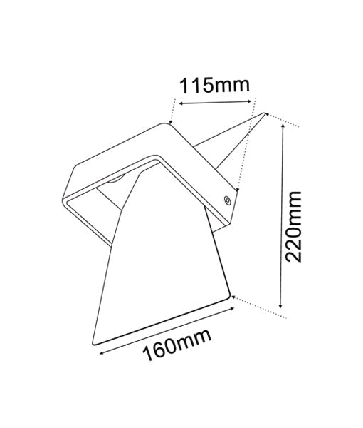 DAVOS: LED Interior Matte White Bow Wall Light