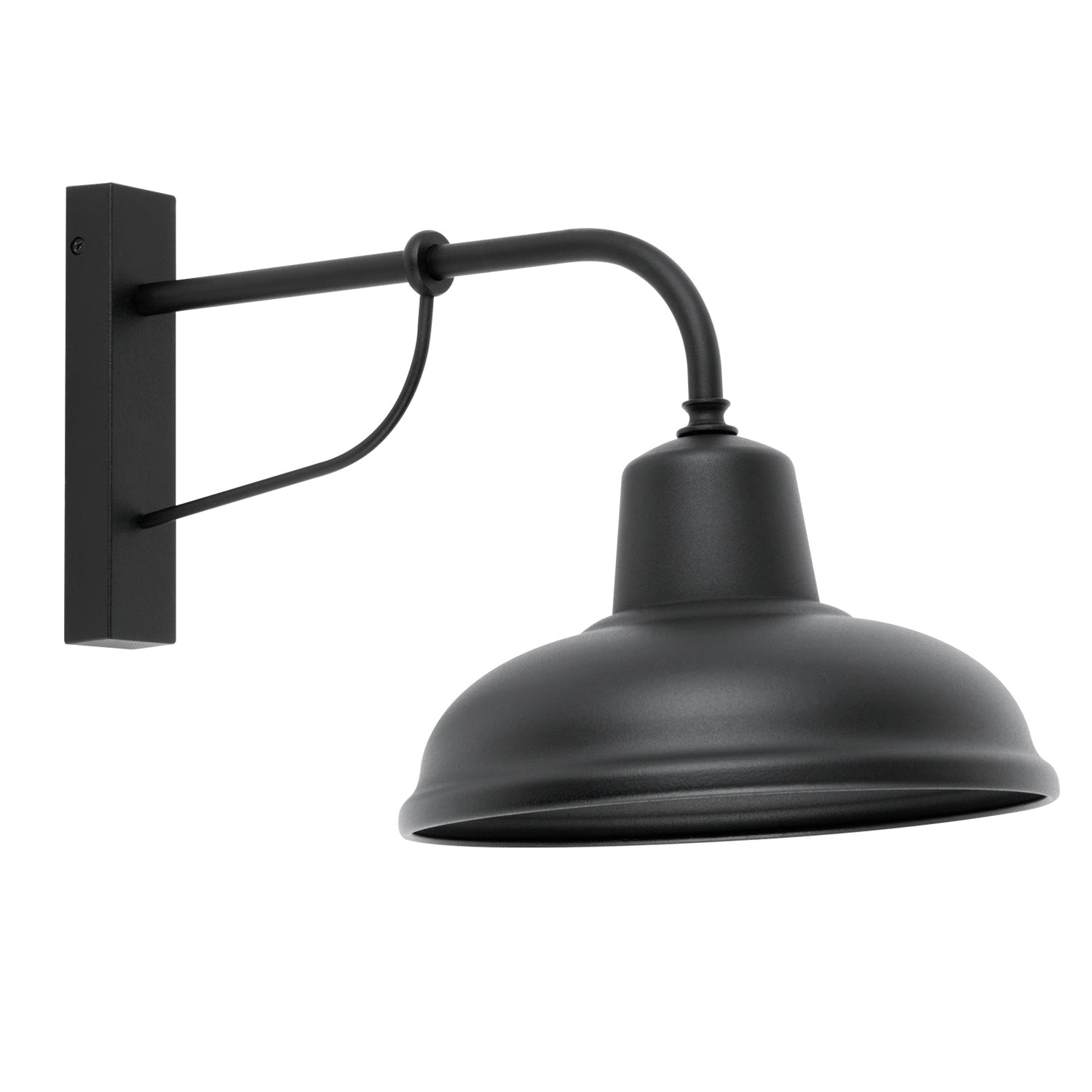 DEKSEL: Industrial Matte Black Interior Wall Light