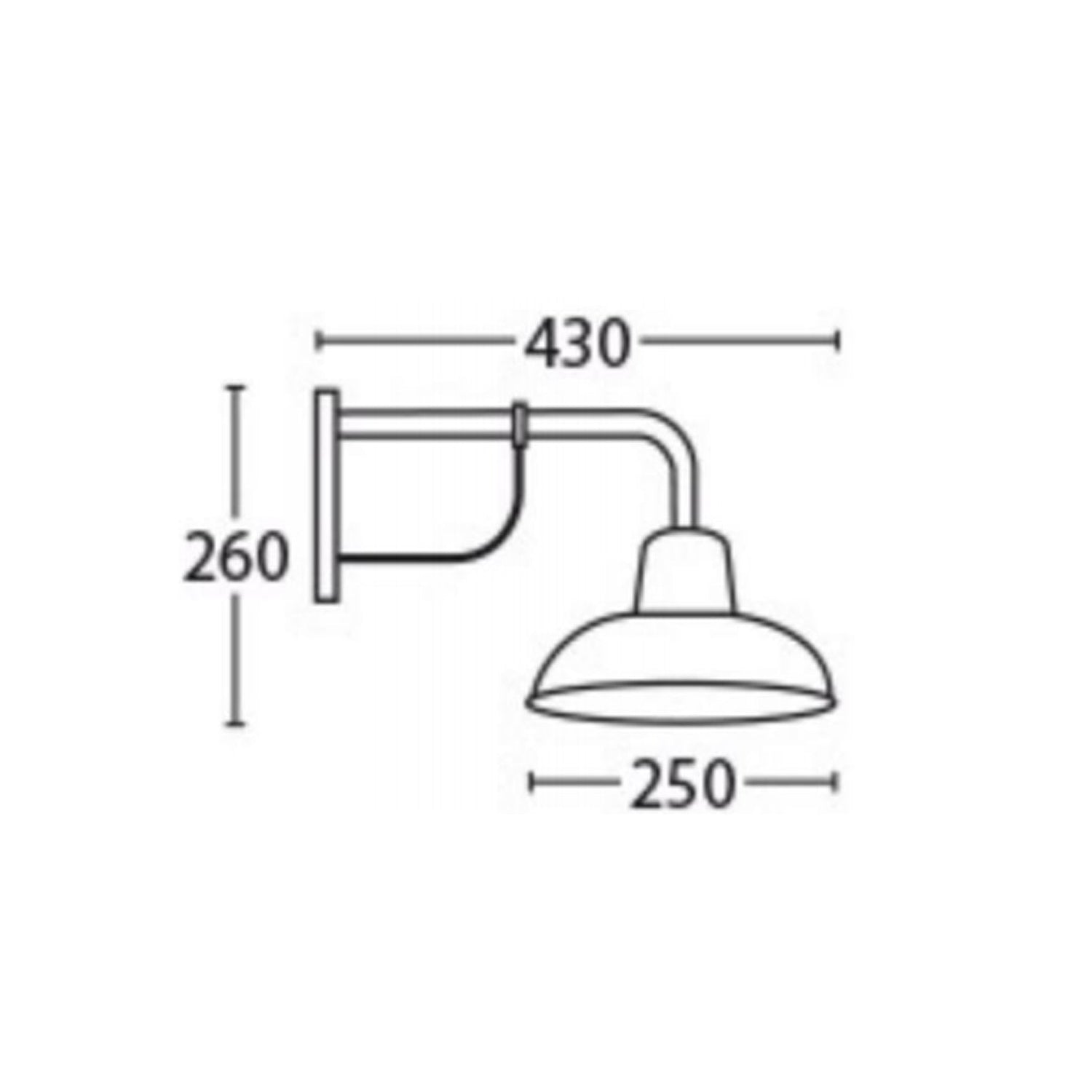 DEKSEL: Industrial Matte Black Interior Wall Light