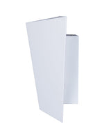 DELHI: LED Interior Sand White Angled Up/Down Wall Light