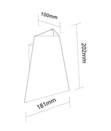 DELHI: LED Interior Sand White Angled Up/Down Wall Light