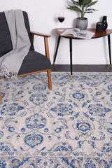 Exquisite Cassandra Blue & Ivory Rug