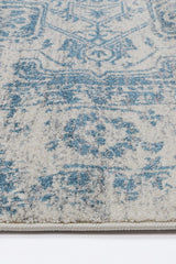Exquisite Audrey Ivory & Blue Rug
