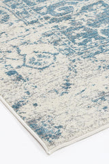 Exquisite Audrey Ivory & Blue Rug