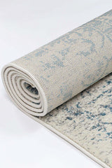 Exquisite Audrey Ivory & Blue Rug