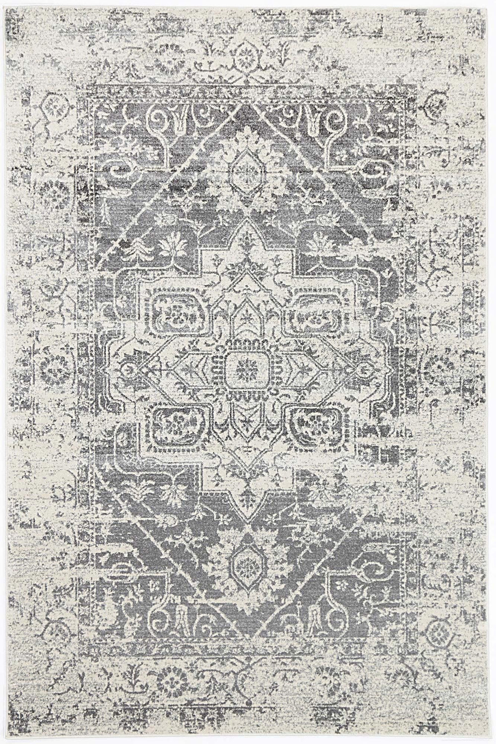 Exquisite Audrey Ivory & Grey Rug