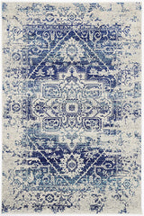 Exquisite Audrey Ivory & Navy Rug