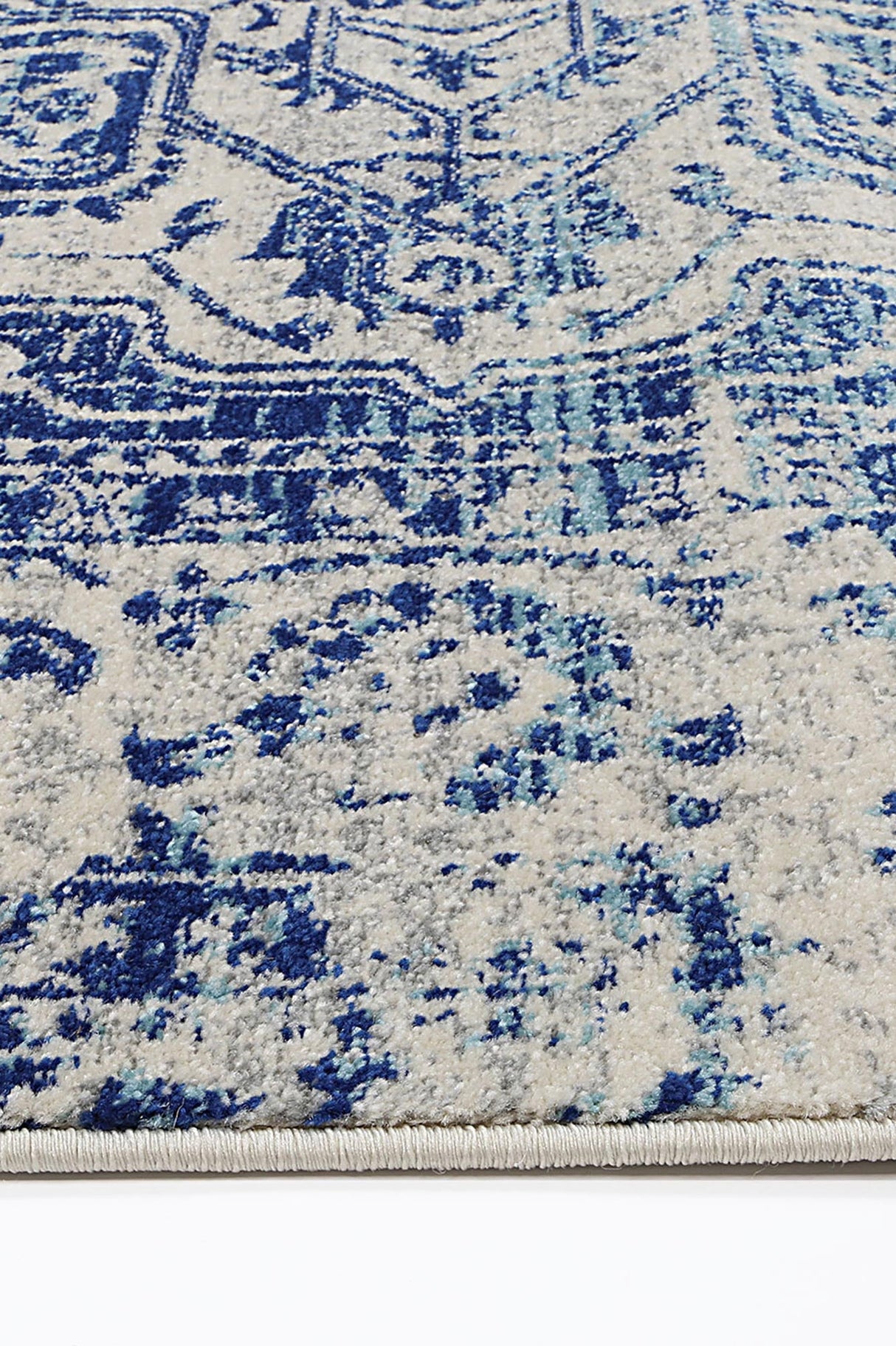 Exquisite Audrey Ivory & Navy Rug
