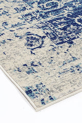 Exquisite Audrey Ivory & Navy Rug