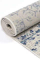 Exquisite Audrey Ivory & Navy Rug