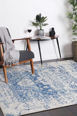 Exquisite Audrey Ivory & Navy Rug