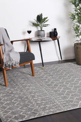 Exquisite Cassiday Grey & Ivory Rug